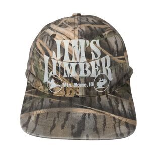 Jim's Lumber Snapback Hat Camo One Size Adjustable 6 Panel Daystone